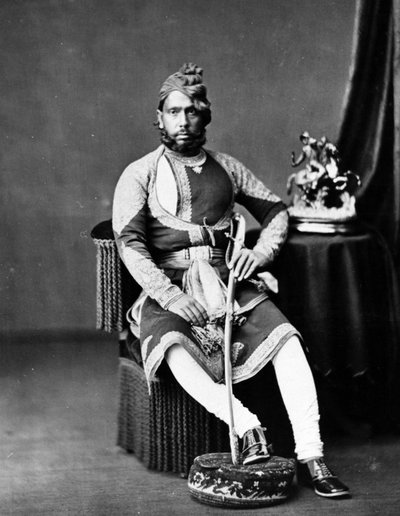 Maharaja Jashwant Singh di Bharatpur, c.1870 da British Photographer